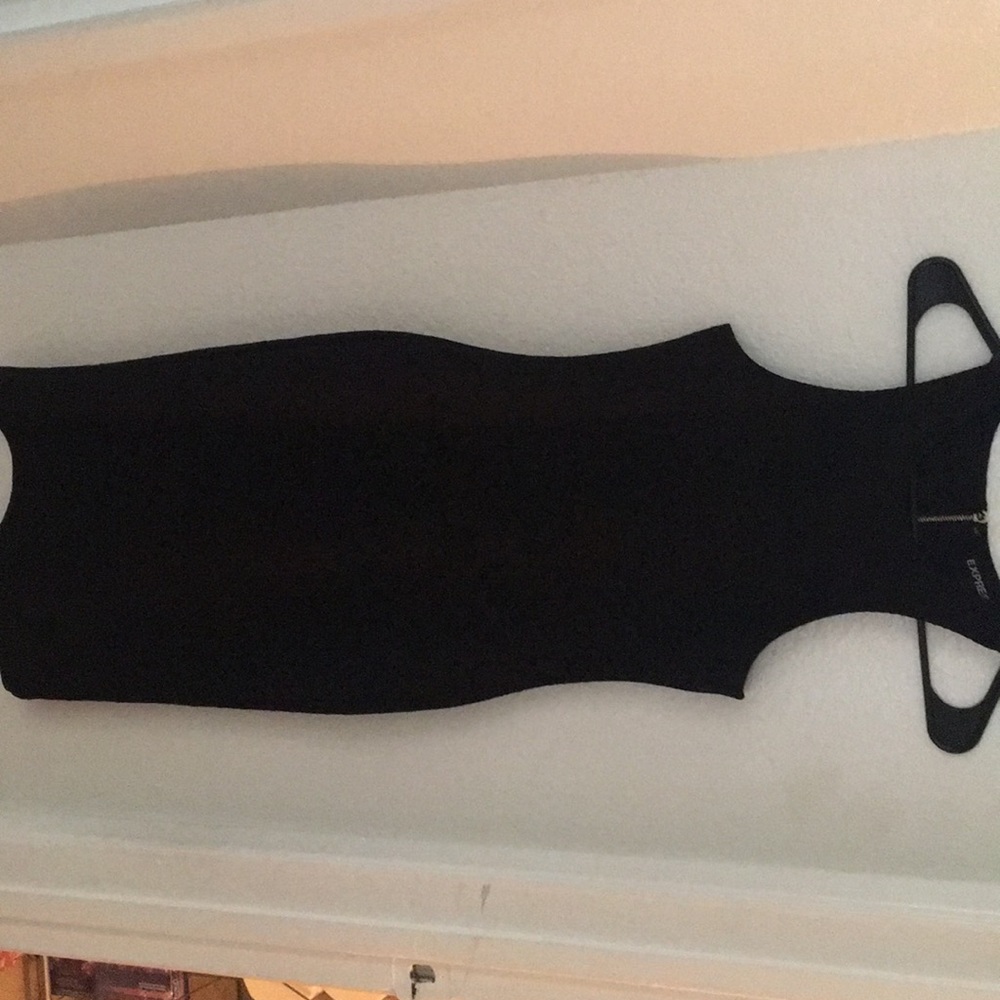 Express Black Body-con Midi Dress